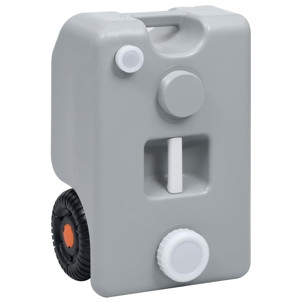 Wheeled Water Tank for Camping 25 L Grey 18 Wheeled Water Tank for Camping 25 L Grey